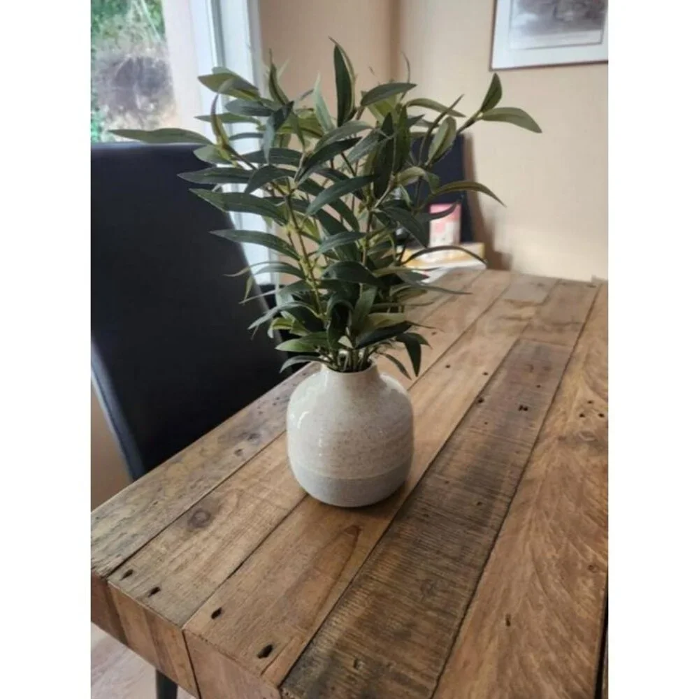 Real Touch Artificial Olive Tree Plant Table Top Greenery Ceramic Vase - Picture 2 of 4